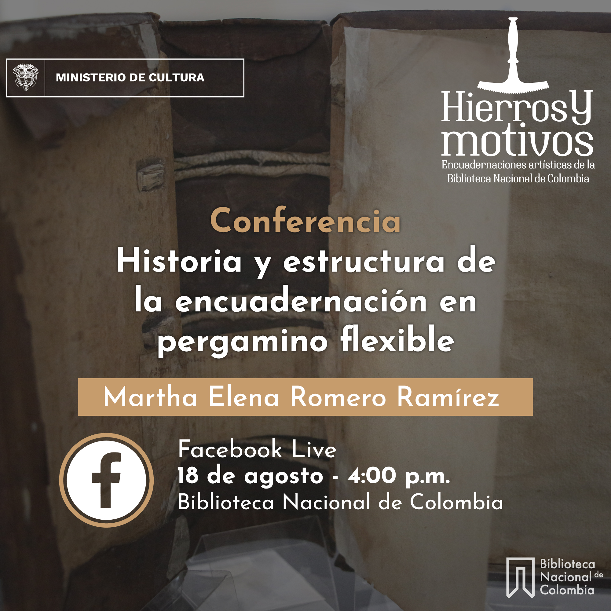 Conferencia: Historia y estructura de la encuadernación en pergamino flexible